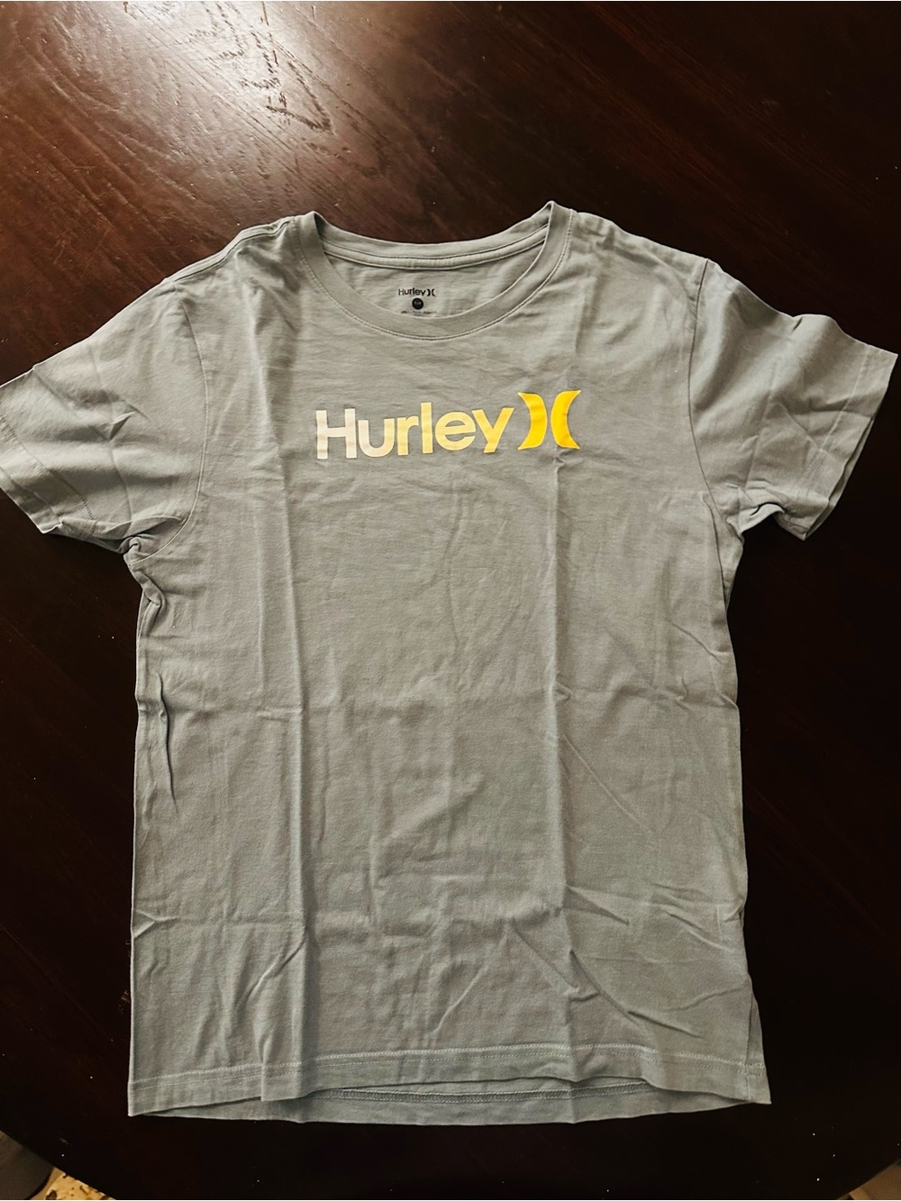 Hurley Men’s Grey Logo Crew T-Shirt